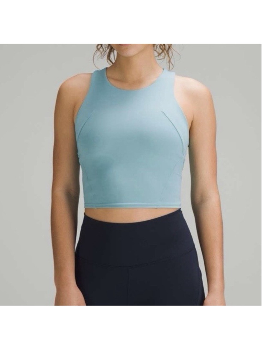 Lululemon Wunder Train Racerback Tank Top Tidal Teal Sz 4 Yoga Workout